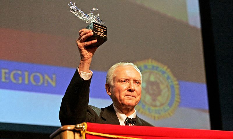 American Legion mourns passing of Orrin Hatch