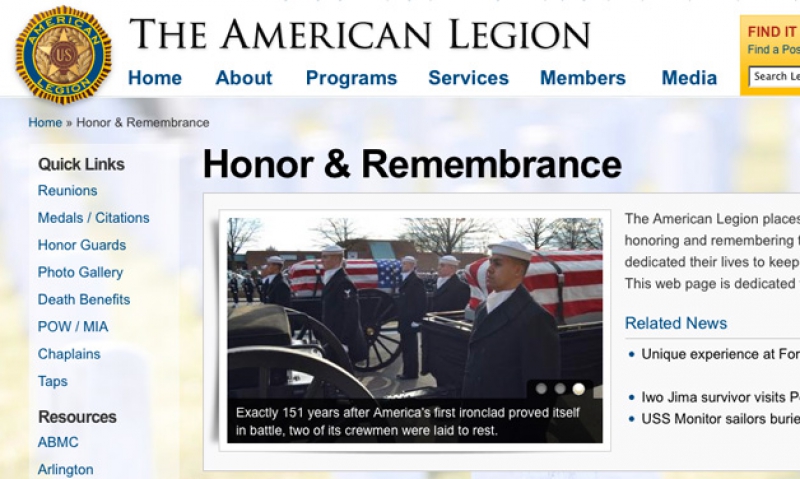 New honor and remembrance web page