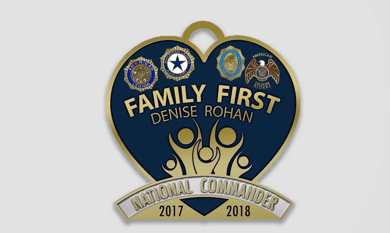 Commander&#039;s &#039;Family First&#039; membership incentive pin still available