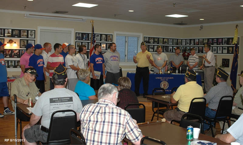 Legion members, baseball players start a tradition on the mound