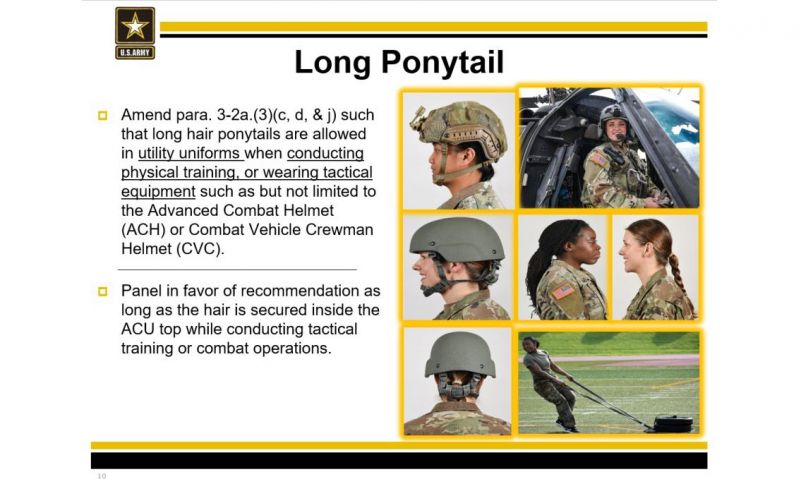 New Army grooming standards allow ponytails, buzzcuts for female soldiers