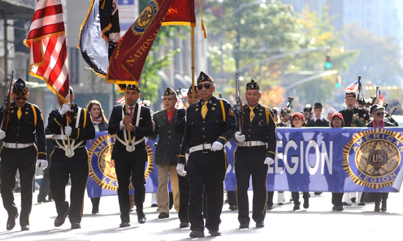 March in New York City Veterans Day parade