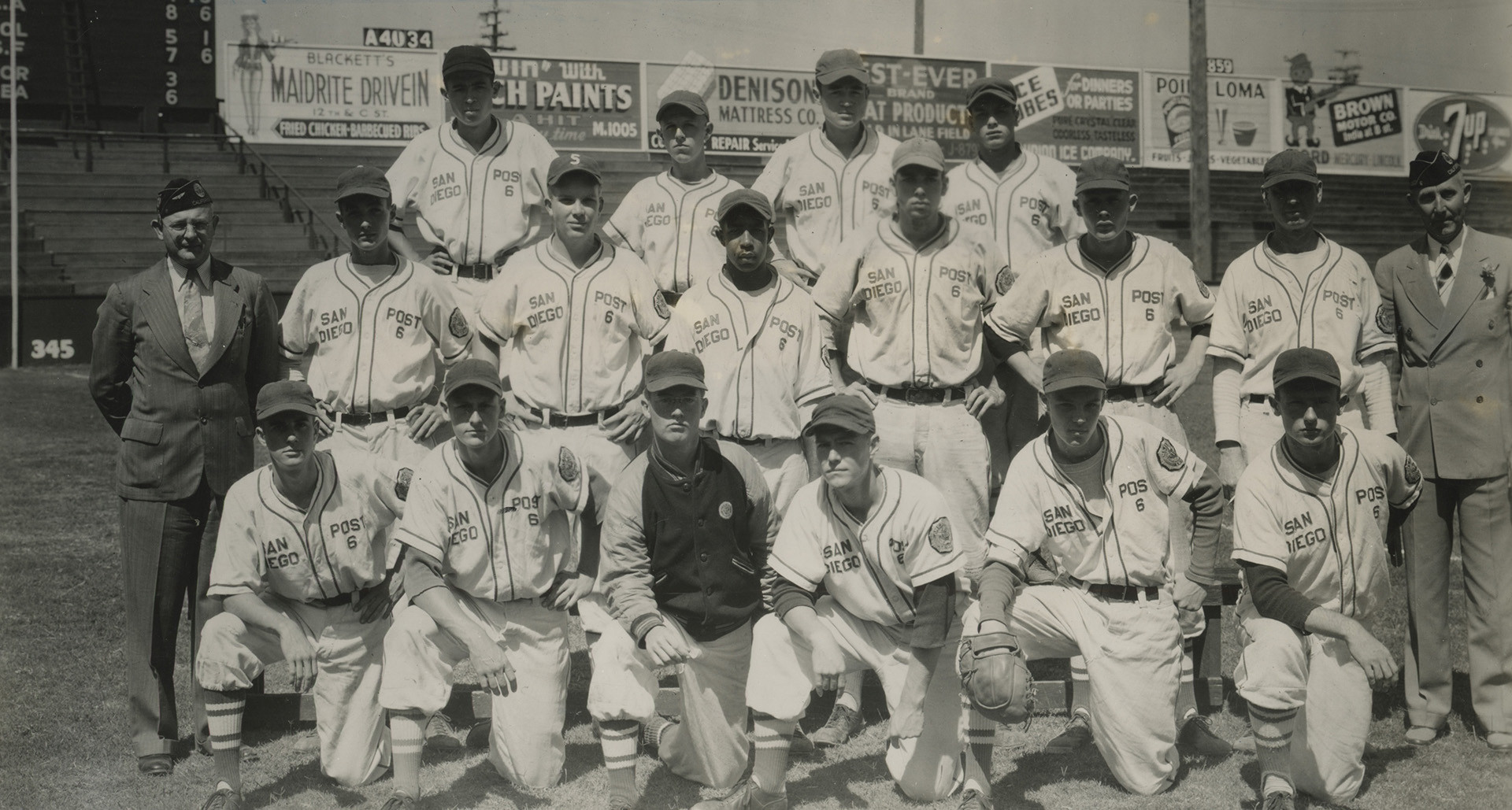 The 1941 American Legion World Series champions from San Diego Post 6.