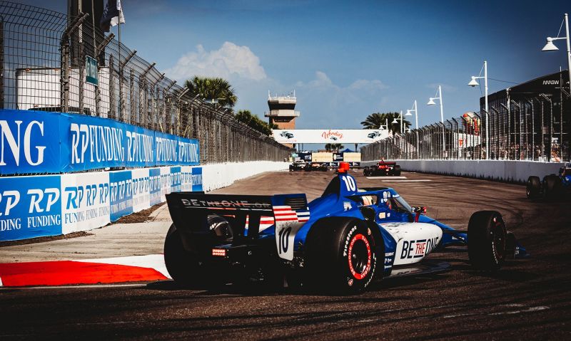 Palou behind the wheel of No. 10 American Legion Honda this weekend in Texas