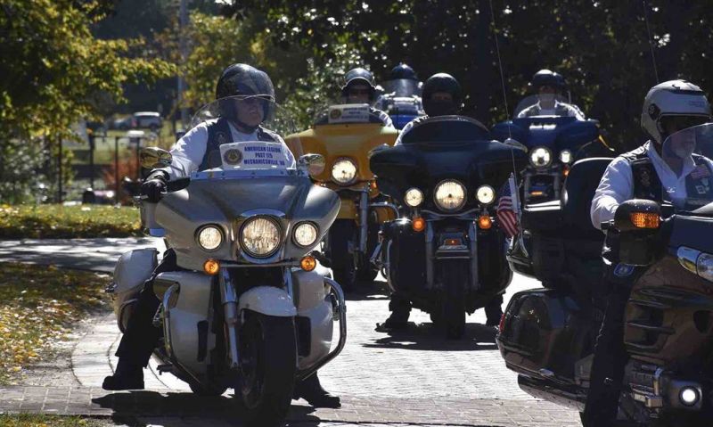 Legion Riders turn out to honor one of their own