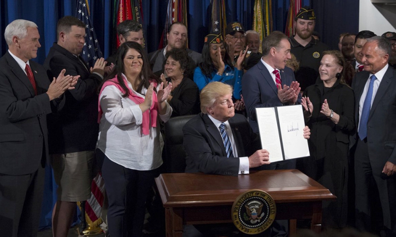 Legion witnesses Trump sign new executive order 