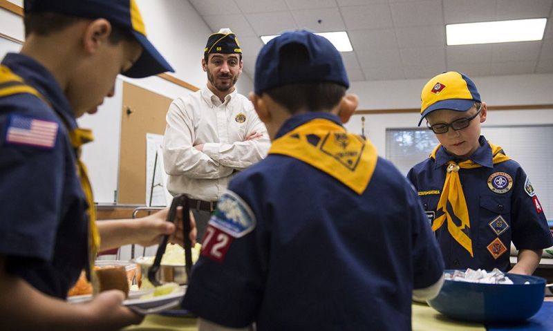 Award presented to departments for supporting Boy Scouts