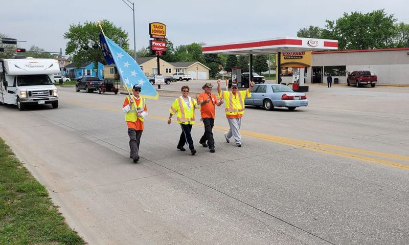 Pair of Nebraska Legionnaires travel 432 miles on foot to honor state’s heroes