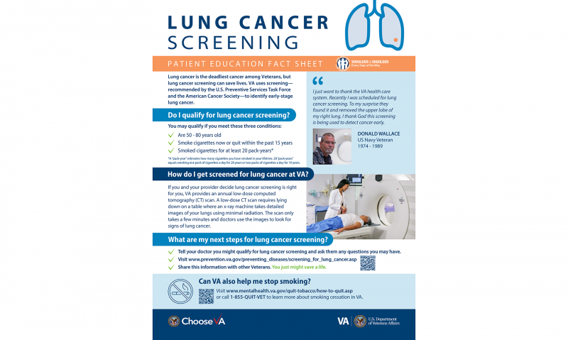 VA encouraging veterans to get lung cancer screenings