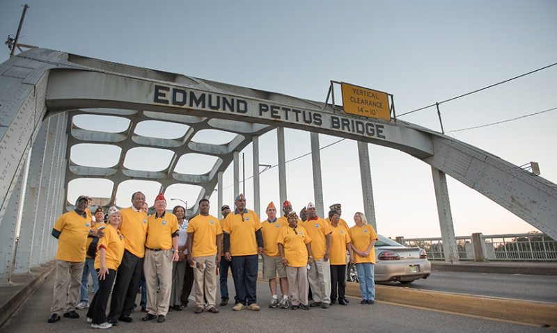 Commander leads walk through Selma’s civil rights trail