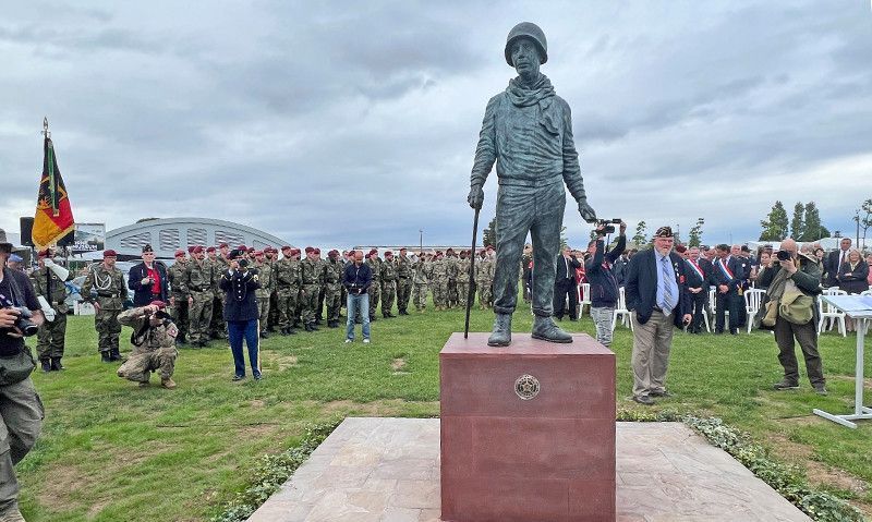 ‘100% Americans’ honored in Normandy