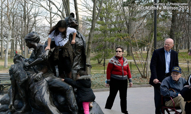 Commander: Kids climbing memorial a &#039;teachable moment&#039;