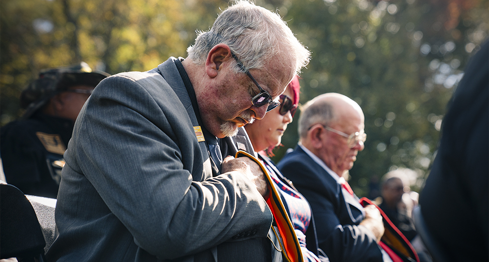 Legion Family commemorate Veterans Day with wreath-laying at Vietnam Memorial