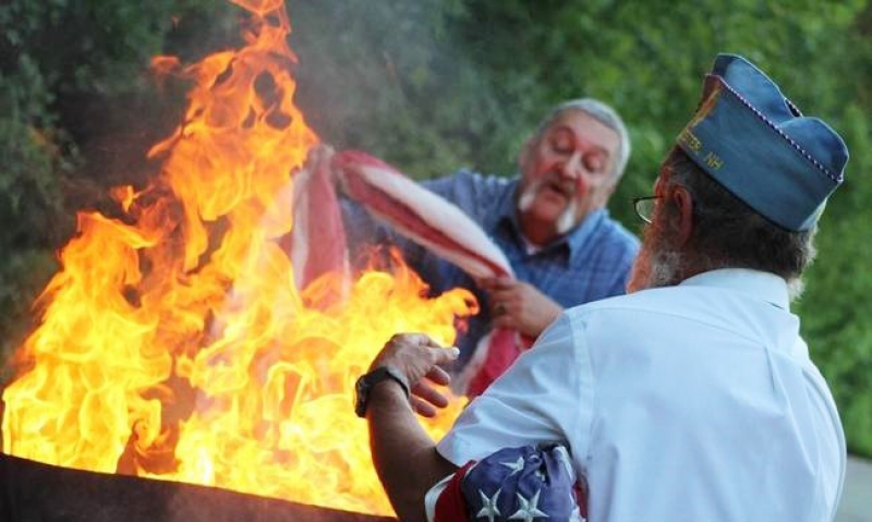 Sons participate in flag retirement ceremonies