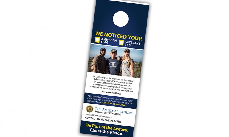 Membership door hangers help with recruiting