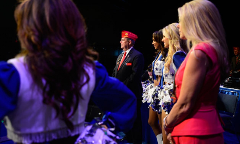 Cowboy Cheerleaders receive Service Medal