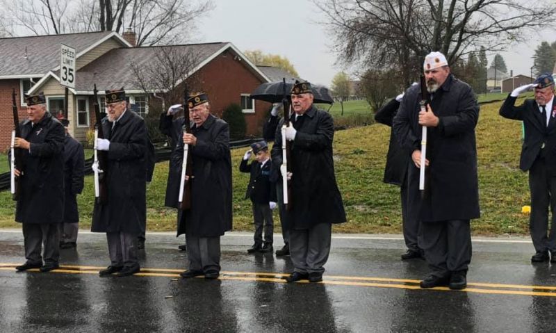 6-year-old Sons member front and center during Veterans Day ceremonies 