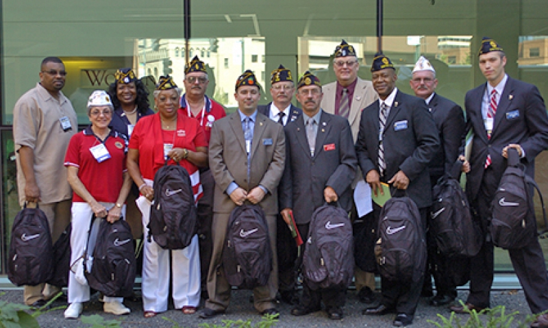 Legionnaires bring cheer to VA patients