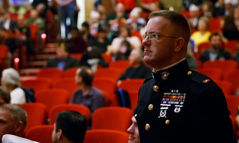 Veterans honored inside Indiana War Memorial