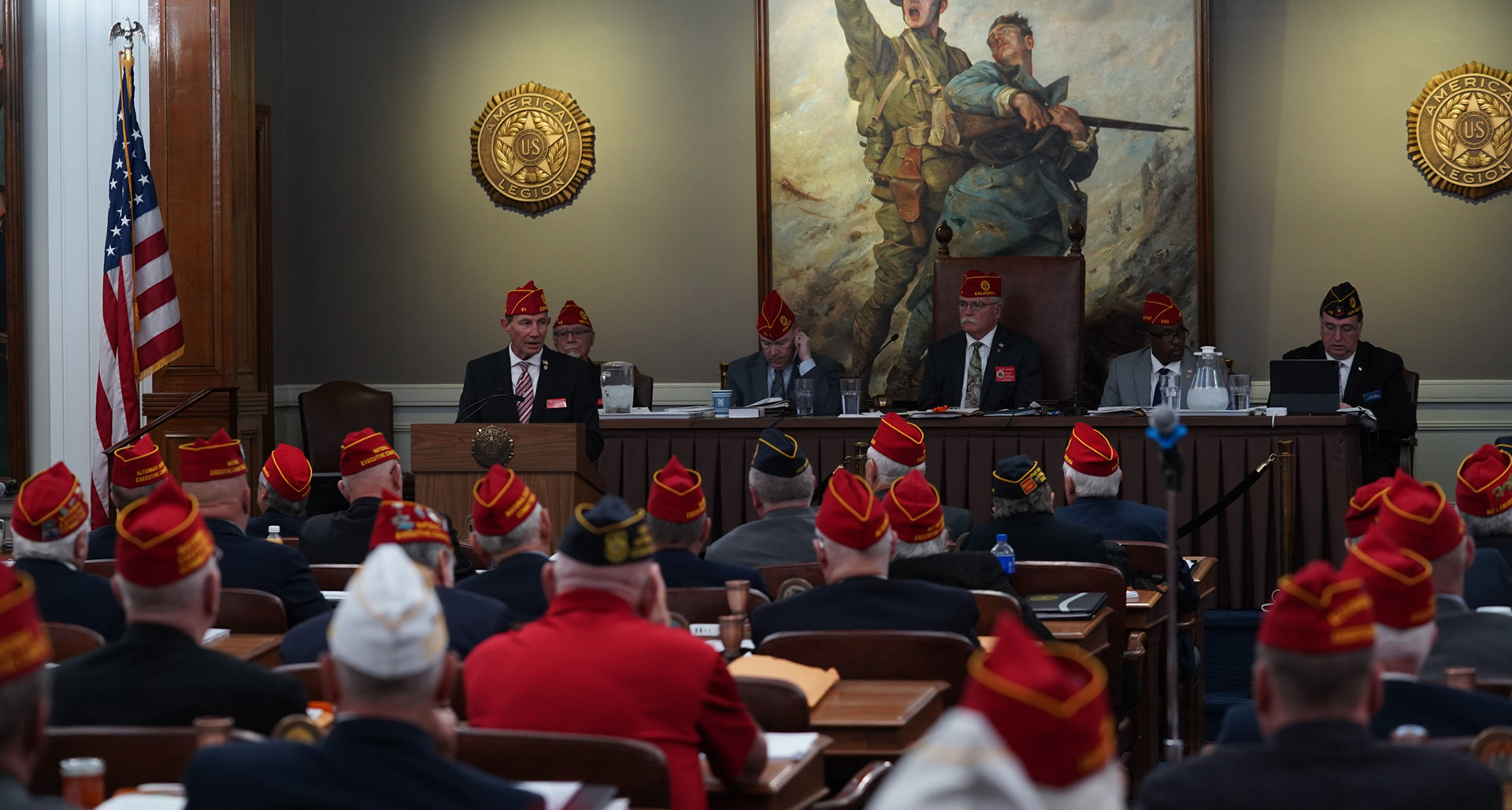 Members of The American Legion National Executive Committee meet for the 2024 Fall meetings.