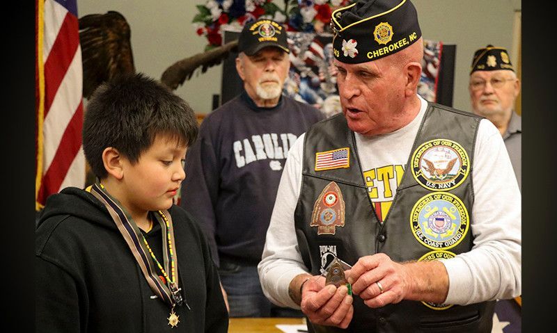 N.C. Legion post honors 10-year-old for saving his little brother from drowning.