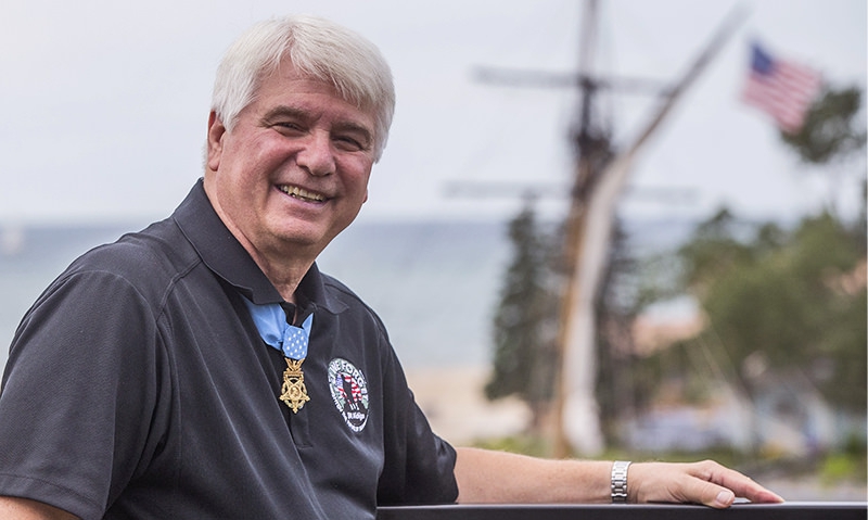 Medal of Honor recipient dedicates Vietnam wall at his post