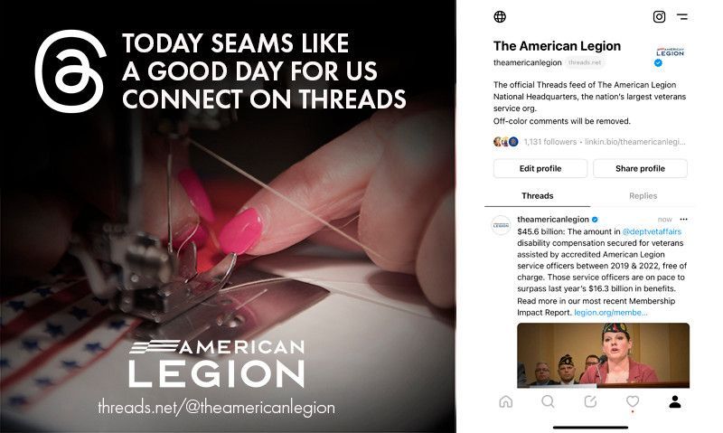 Check out The American Legion on Threads