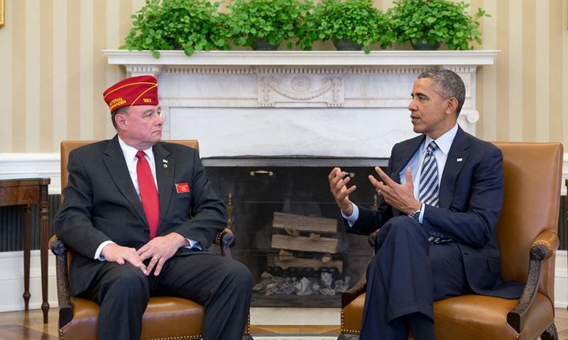 Dellinger, president talk veterans in Oval Office