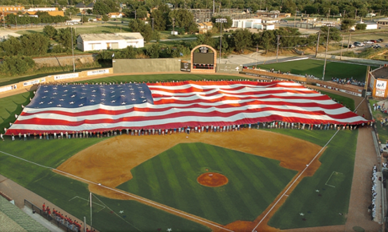 &quot;Super flag&quot; unfurled