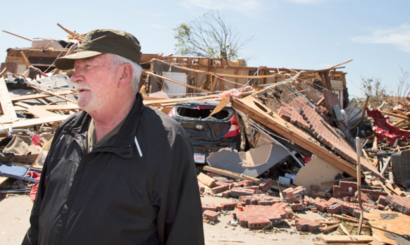 Veteran family returns home to debris