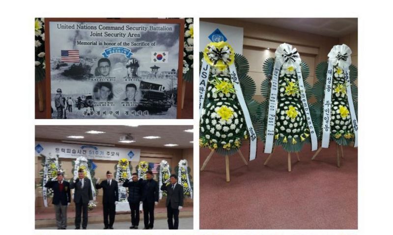 Memorial service for ambush incident at JSA, Korea