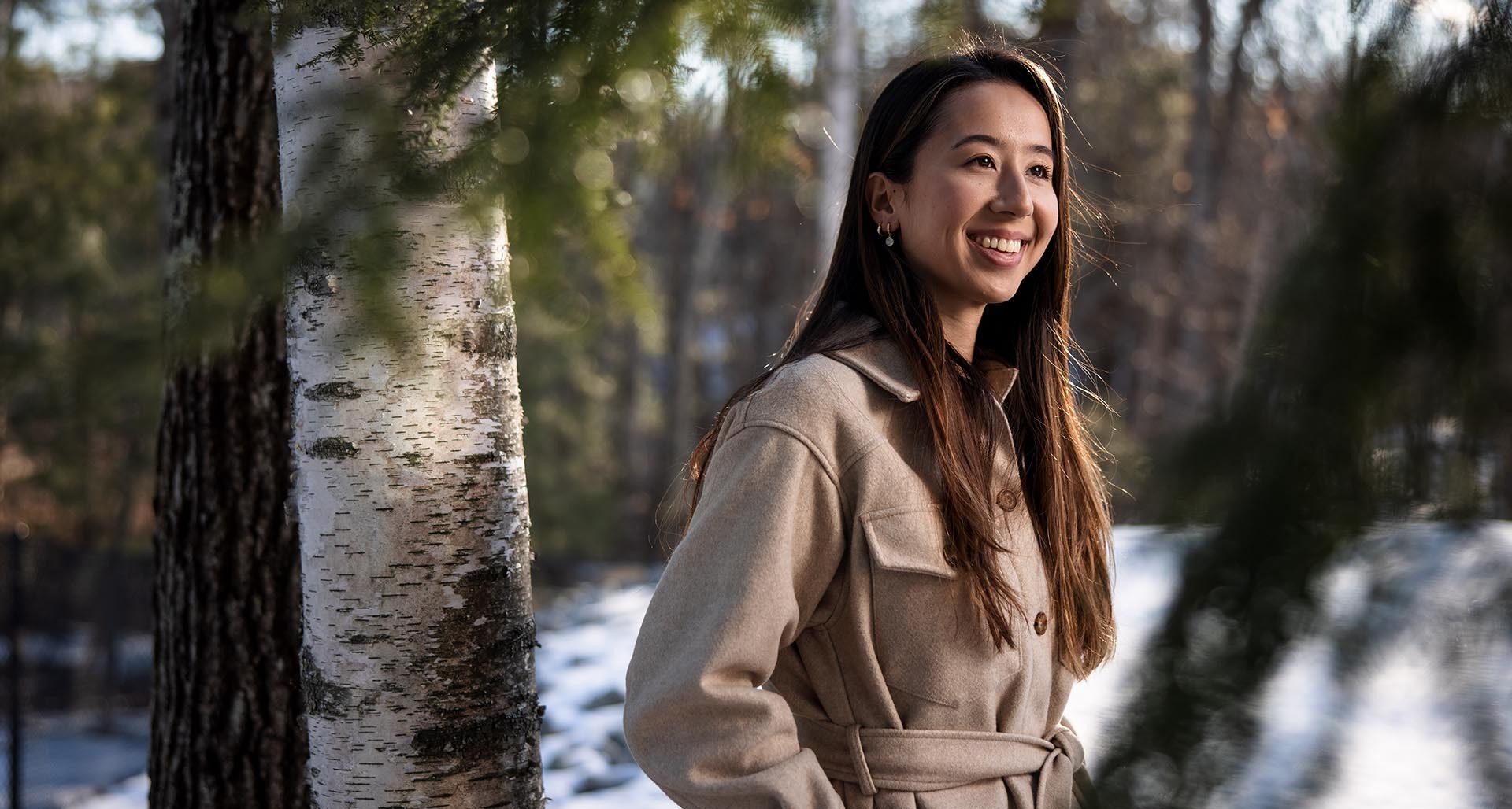 American Legion Legacy Scholarship recipient Claudia Maynard at her home in Windham, N.H., on Tuesday, March 9. Photo by Aram Boghosian/The American Legion