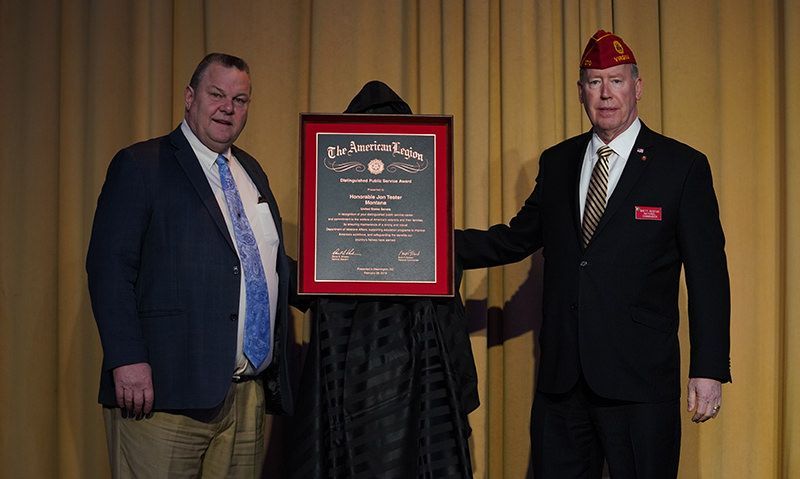 Sen. Tester calls on Legion to help outreach efforts to veterans