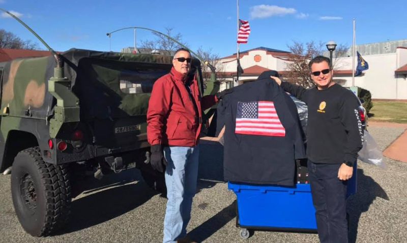 New Jersey post provides coats to veterans