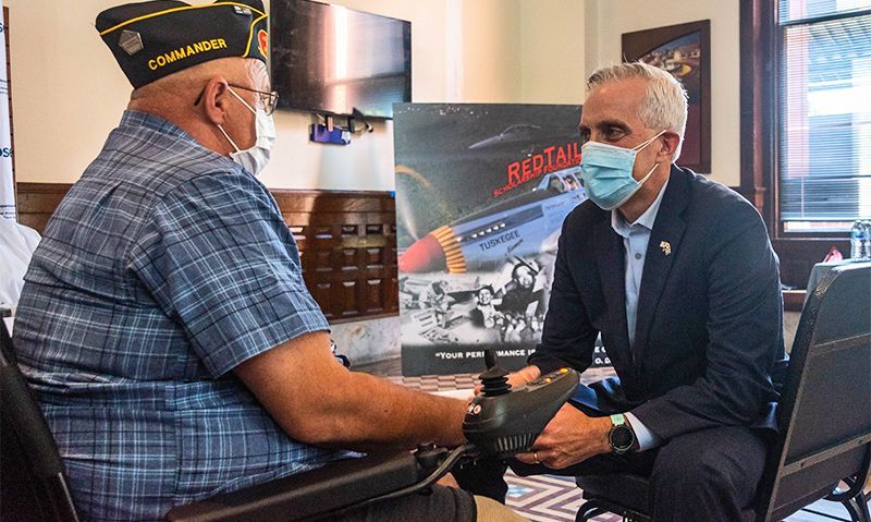 VA Secretary visits American Legion COVID-19 vaccine clinic 