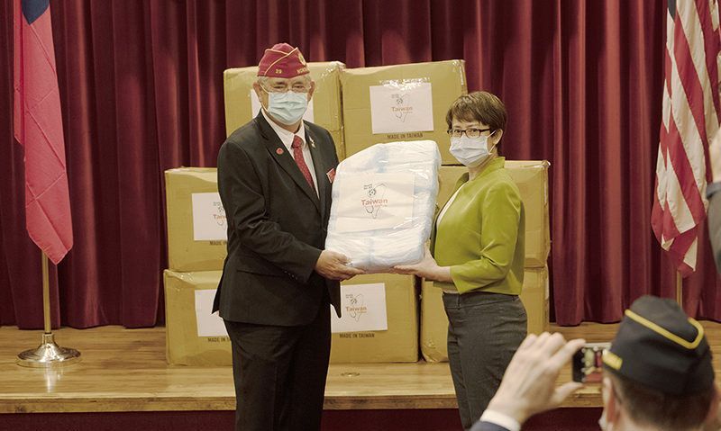 A gesture of goodwill: Taiwan donates 250,000 medical masks to The American Legion