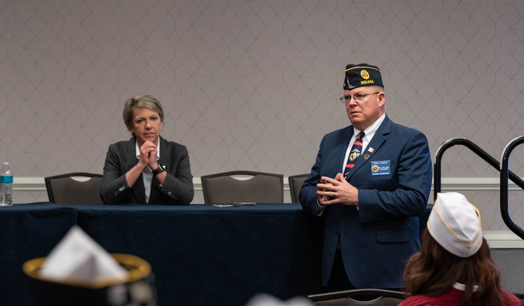 American Legion Be The One Manager Tony Cross addresses a question during a Be The One Training session. Photo by Hilary Ott /The American Legion