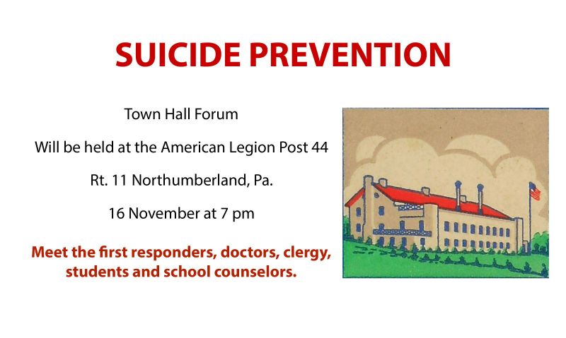 Pennsylvania Legion post to host suicide prevention forum