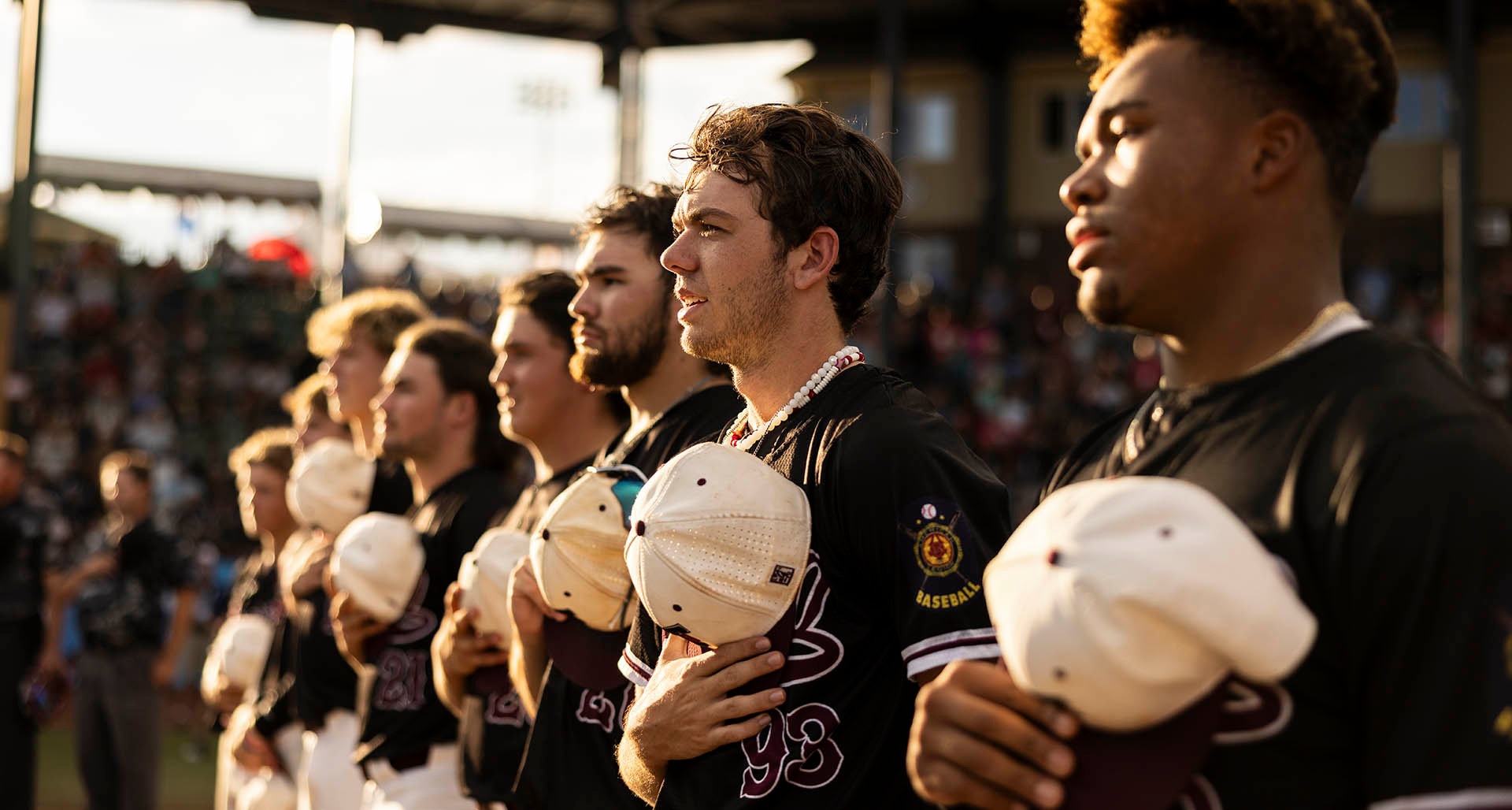 Troy, AL Post 70 during game 14 of The 2024 American Legion World Series at Veterans Field at Keeter Stadium in Shelby, N.C., on Monday, August 19. Photo by Chet Strange/The American Legion