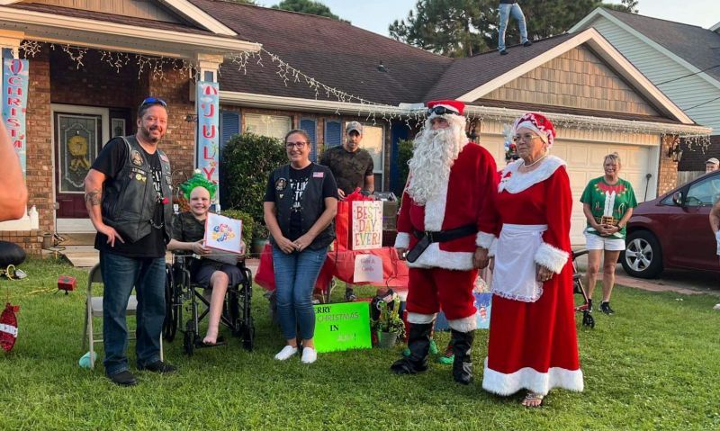 Florida Legion Riders help bring early Christmas to boy with terminal cancer