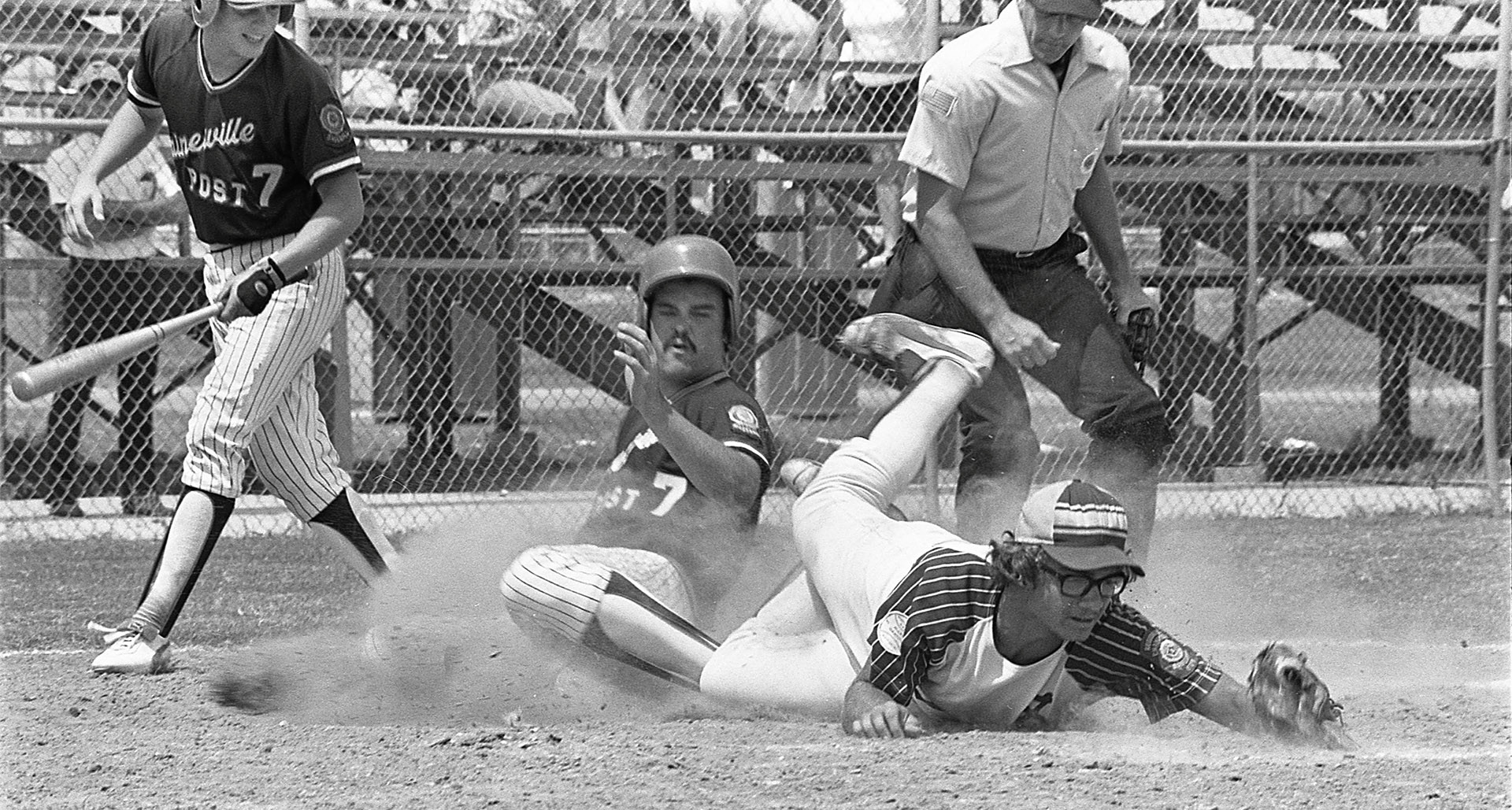 Gainesville (Ga.) Post 7 and Shaler (Pa.) face off in the 1979 American Legion World Series.