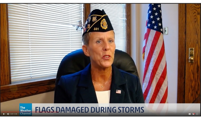 Legion discusses flag etiquette during extreme inclement weather