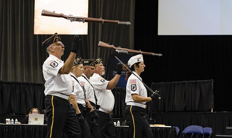 Color guard contest a Legion Family affair