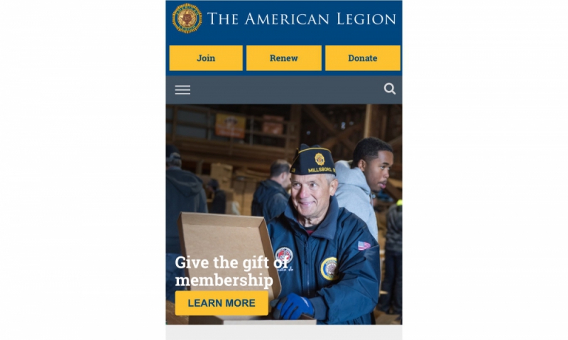 American Legion, Sudden Industries win mobile website award