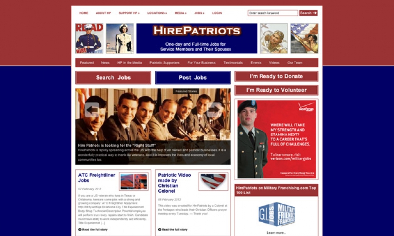 Help a veteran through Hire Patriots site