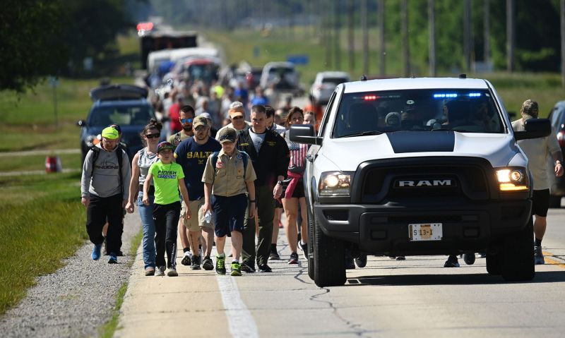 Legion Family members walk to Be the One