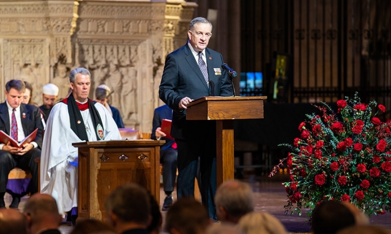 National Cathedral tolls bells for Armistice Day centennial