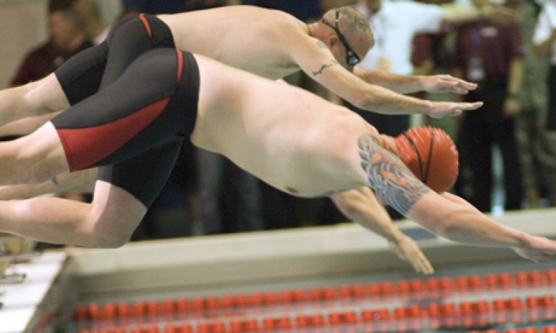 Legionnaire competing in Warrior Games