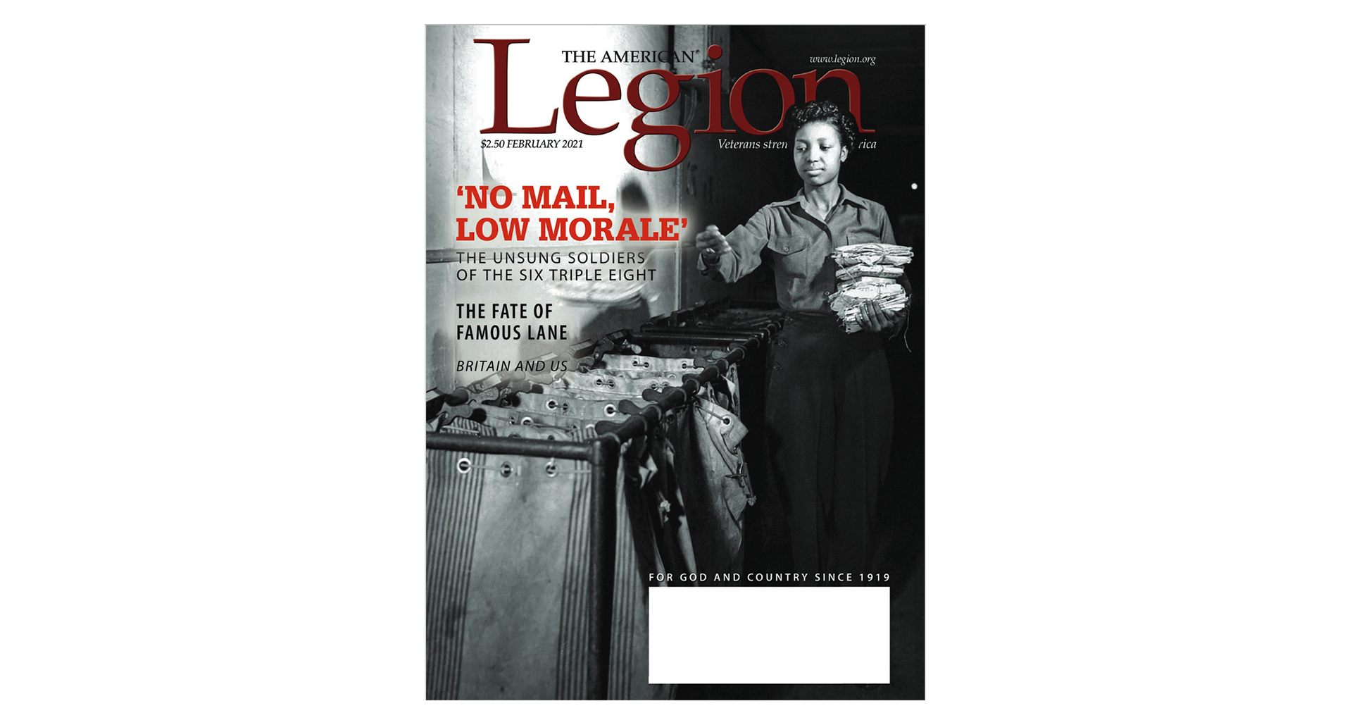 The cover of the February 2021 American Legion Magazine. (via American Legion Archives)