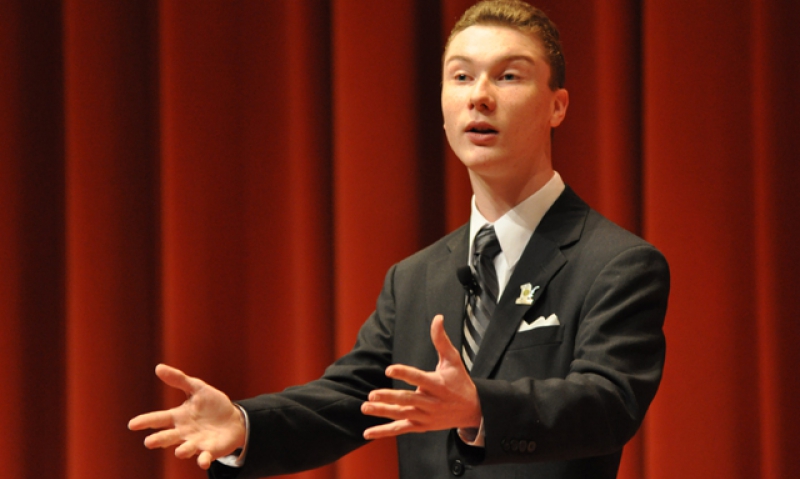 Hoosier student wins 2009 Oratoricals 